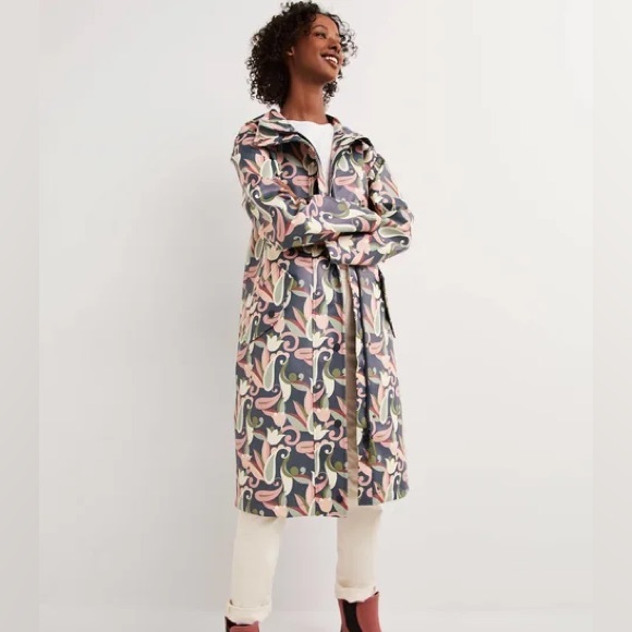 Boden Jackets & Blazers - Boden Women Waterproof Longline Raincoat Size US 16-18R